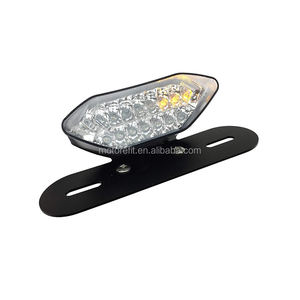 Feux arrière LED universels 12V pour <span class=keywords><strong>moto</strong></span>, avec fenêtres et mini-marque de <span class=keywords><strong>moto</strong></span> intégrée avec supports - Product Image 3