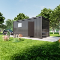 Maison préfabriquée en kit de 40 pieds, conteneur modulaire prêt à l'emploi, garage préfabriqué standard portable