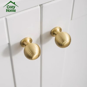 French American Style Kitchen Cabinets Pull Handle T bar Brushed <strong>Gold</strong> Cabinet Handles Soild Brass Long Cabinet Handle <strong>Knobs</strong> - Product Image 5