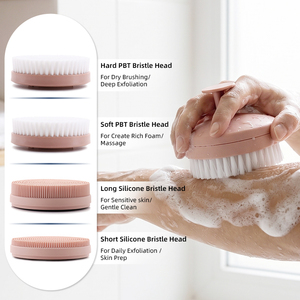 Cepillo Exfoliante de Silicona con Logotipo Personalizado, Cepillo de Masaje Corporal, Cepillo de Baño con Cuatro Cabezales - Product Image 2