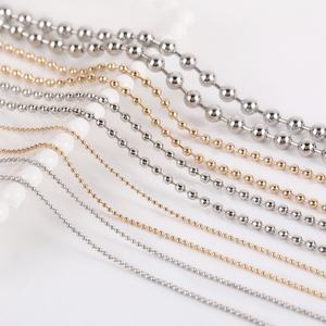 Customize <b>Ball</b> Beads <b>Chain</b> Stainless Steel Jewelry <b>Necklace</b> Choker <b>Chain</b> <b>Necklaces</b> for Men Jewelry Gift - Product Image 1