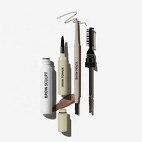Crayon Gel Coiffant Sourcils Marque Blanche, Pommade Végane pour Sourcils, Sculpteur de Sourcils, Sans Cruauté Animale, Imperméable, Kit Sourcils en Gros