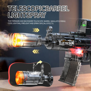 2025 bambini che vendono a caldo simula il suono elettrico pistola luce giocattoli attività all'aperto pistola a vibrazione a spruzzo giocattoli - Product Image 3