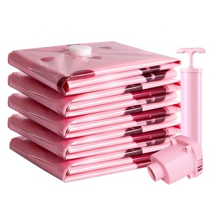 Double Zip Seal Reusable Logo Printed Vaccum Storage Bags For Bedding Double Duvet Pillows Mattress