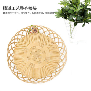 Rattan Snack Baskets Set Plastic Bowl M Size For <b>Drink</b> Food <b>Storage</b> Living Room Use - Product Image 4