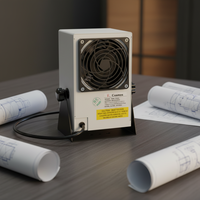 Ventilateur ionique antistatique de bureau haute pression / Ventilateur ionique ESD / Souffleur d'air ionisant pour usine électronique SMT ESD