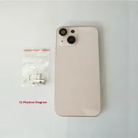 Coque arrière en verre pour iPhone X/XR/11/12/13/14 Pro Max, assemblage fabriqué en Chine