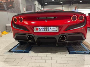 Nouvel arrivage Diffuseur de pare-chocs arrière en fibre de carbone style N pour <span class=keywords><strong>Ferrari</strong></span> <span class=keywords><strong>F8</strong></span> Tributo Spider 2021 Diffuseur arrière Spoiler arrière - Product Image 5