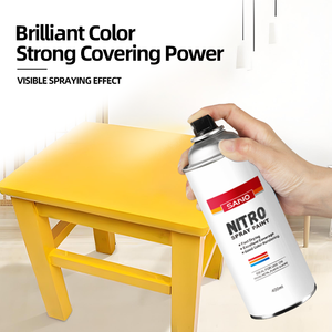 SANVO Échantillon Gratuit Peinture Aérosol Nitrocellulose Multicolore Revêtement Liquide pour Meubles Anciens Changement de Couleur Facile <span class=keywords><strong>à</strong></span> Utiliser - Product Image 3