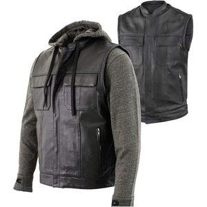 2025 Gilet en cuir de qualité supérieure de style club pour hommes grand-pour les motocyclistes - Product Image 6