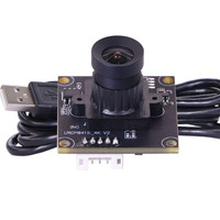 Módulo de Cámara Zhongwei Aoke 4K8MP Imx415 32mm 3mm 95 Grados Sin Distorsión Android USB UVC OTG Sin Controladores para Robótica PCBA