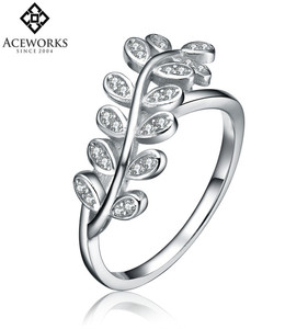 RN1325 Aceworks 925 Sterling Silver Jewelry <b>Adjustable</b> <b>Rings</b> Flower <b>Ring</b> - Product Image 3