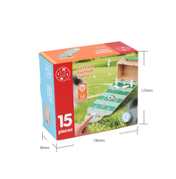 Mini jeu de football de doigt portable avec boîte de rangement en bois, jeu de football de table pour enfants, cadeaux de fête, jeu de table