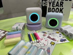 เครื่องพิมพ์อัจฉริยะไร้สาย แอป <span class=keywords><strong>Funprint</strong></span> รองรับ iOS และ Android สำหรับพิมพ์งานเรียน บันทึก ภาพถ่าย พิมพ์ทันที ความละเอียด 203dpi สีฟ้า เครื่องพิมพ์ฉลากขนาดเล็กแบบพกพา ไม่ต้องใช้หมึก - Product Image 6