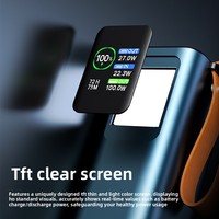 Chargeur rapide pour ordinateur portable haute puissance PD100W, alliage d'aluminium, batterie externe 20000mAh avec câble USB-C rétractable, modèle M11