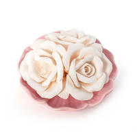 Diffuseur d'huiles essentielles en céramique, fleur en porcelaine, parfum d'ambiance, aromathérapie pour la maison