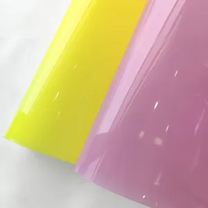 Colored soft glass PVC for making Table mats, bags, and rain shoes PVC film