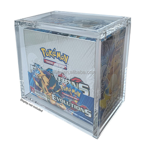 Boîte de rehaussement pokémon, vente en gros, boîte de présentation en acrylique transparent personnalisé avec couvercle - Product Image 2