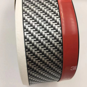 2.5m Auto In Fibra di Carbonio Posteriore In Gomma Universale Spoiler Fasce Laterali Del Pannello Esterno Anteriore Della Protezione Lip Bumper di Protezione per Qualsiasi Auto - Product Image 4