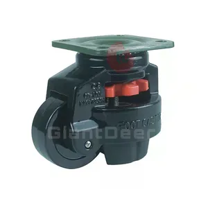 Factory Price Top Plate Industrial Leveling Nylon Feet Height Adjustable Caster Wheels