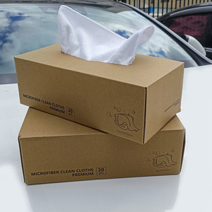 Chiffons de nettoyage en microfibre Premium 30 pièces 30x30cm Serviette de nettoyage pour voiture - Product Image 1