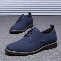 Chaussures en cuir décontractées pour hommes à bout rond et lacets, grandes tailles 40-50, style rétro, souples, respirantes et tendance