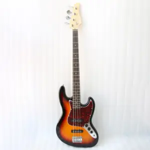 Handgemachte billige Basswood Bass elektrische Sunburst E-Bass Gitarre 4 Saiten