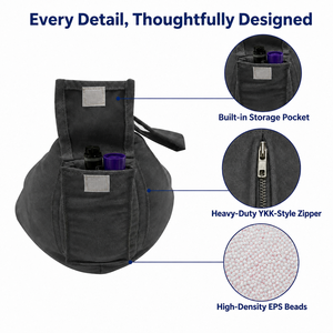 Support de tablette portable en forme de coussin, réglable en angle, pour <span class=keywords><strong>livre</strong></span> et lecteur électronique, avec poche de rangement pour lecture au lit ou <span class=keywords><strong>sur</strong></span> canapé, personnalisable OEM - Product Image 3