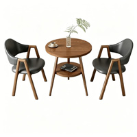 Combinaison de chaises pour salon de thé, café, appartement, maison d'hôtes, table à manger, balcon, petite table ronde