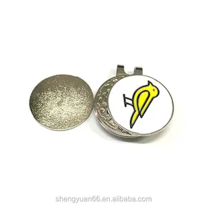 Free Design Soft Enamel Metal Gifts Gold Supplier Ball Markers Golf Marker for Golfer