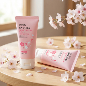 Gel Hidratante LAIKOU Sakura y <span class=keywords><strong>Aloe</strong></span> <span class=keywords><strong>Vera</strong></span> 50g, Gel Facial Calmante para Todo Tipo de Piel, Uso Nocturno - Product Image 6