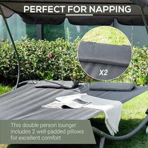 Vendita diretta della fabbrica mobili da esterno giardino doppio <span class=keywords><strong>lettino</strong></span> abbronzante piscina <span class=keywords><strong>lettino</strong></span> <span class=keywords><strong>lettino</strong></span> con baldacchino - Product Image 4