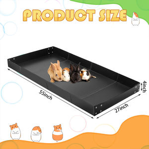 गिनी सुअर पिंजरे लाइनर नालीदार प्लास्टिक बेस पैनल छोटे पशु पिंजरे के नीचे हेडगोग खरगोश पिंजरे ट्रे - Product Image 2