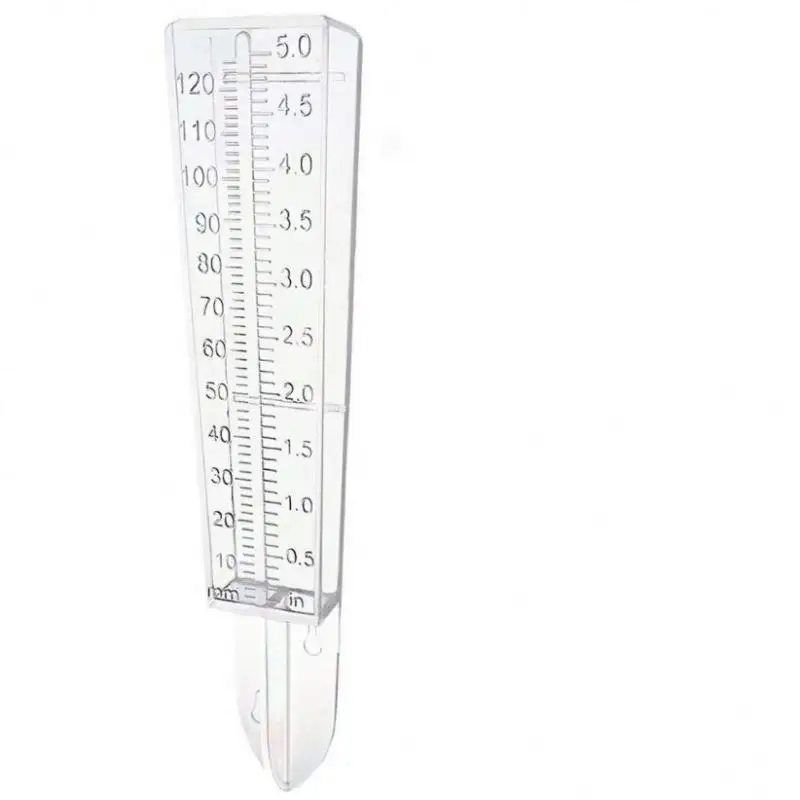 Rain gauge meter plastic garden stick plant garden sticks