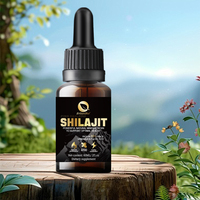 OEM/ODM Shilajit Drops Supplément liquide 60ml Soutien Santé optimale Résine minérale naturelle puissante