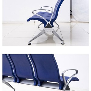 Silla de Espera Pública Weike Shengye, Color Azul Cielo, Metal, Tubo de Acero de 1.2 mm, PG04, Uso en Hospitales, Aeropuertos y Clínicas - Product Image 5