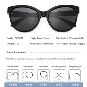 Lunettes de soleil œil de chat ovales vintage de luxe personnalisées pour femmes, en acétate de haute qualité, pour le voyage, à la mode - Product Image 3