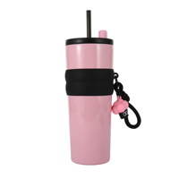 Mug à café isotherme classique personnalisé en acier inoxydable avec couvercle et poignée, double paroi sous vide, anti-fuite, pour le camping et les boissons froides