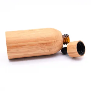 30 Ml 50 Ml 100 Ml Bamboo Wood Dropper Bottle Essential Oil Glass Bottle