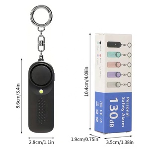 Alarma DE EMERGENCIA Dispositivo de autodefensa portátil 130 Db Alarma compacta personal Llavero Alarma de autodefensa fuerte - Product Image 6