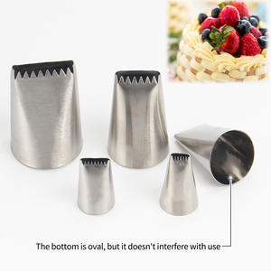 Set di punte per tubazioni in tessuto Basketweave, in acciaio inox 3D mezza fila ugelli per glassa intrecciati per torte di fiori strumento di decorazione per pasticceria <span class=keywords><strong>e</strong></span> fondente - Product Image 2