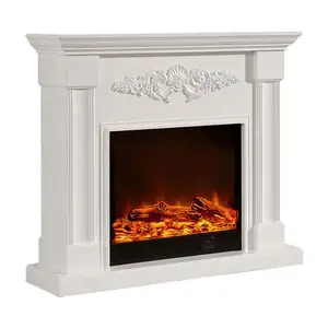 Bestseller Vintage European Style Decor Home Electric Marble Fireplace Mantel With Heater