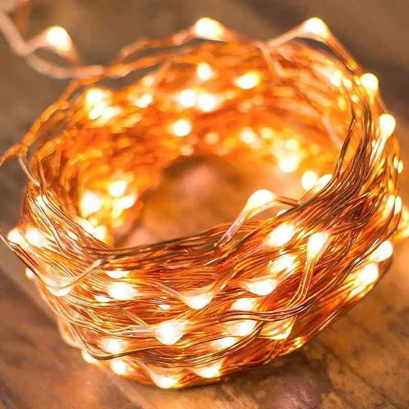 USB copper wire led string light for 2020 holiday decoration