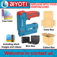 BYT-SG500K Agrafeuse-cloueuse 2-en-1 sans fil à batterie, multifonctionnelle, industrielle, électrique