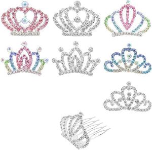BELLE WORLD Couronne de princesse coréenne pour enfants <span class=keywords><strong>avec</strong></span> strass, accessoire de cheveux électroplaqué pour filles - Product Image 1