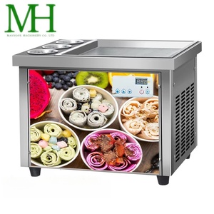 NSF chứng nhận Bảng hàng đầu thương mại chiên Máy làm kem phẳng Pan Fry Icecream machinethailand Ice Cream Roll Machine - Product Image 1