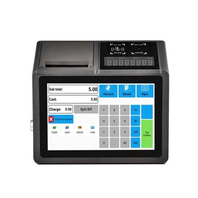10.1'' Android11 Pos Tablet Pos System Wifi NFC with 80mm Thermal Printer