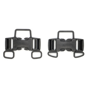Boucle de sécurité pour poussette A060A130, accessoire de ceinture de sécurité à cinq points en plastique noir pour poussette et chaise à bascule électrique - Product Image 1