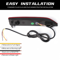 Nouveau Réflecteur de Pare-chocs Arrière LED 12V 25W pour BR-V 2007-2009, Clignotant à Lentille Fumée/Teintée, Universel, Vente Directe Usine