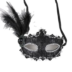 Longstar 2023 Hotselling En Gros <span class=keywords><strong>Venise</strong></span> Style En Cuir Plume Mascarade Masque Avec Chapeau Décoratif Pour Halloween - Product Image 1